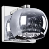 Szklany kinkiet z kryształkami CRYSTAL W0076-01A-B5FZ  glamour chrom