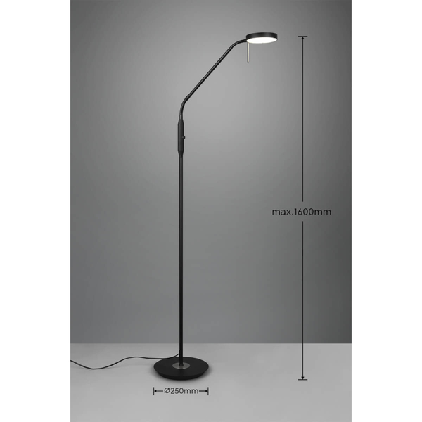 Lampa podłogowa regulowana NEMIO DL132423310 LED 12W 2300-4000K czarny
