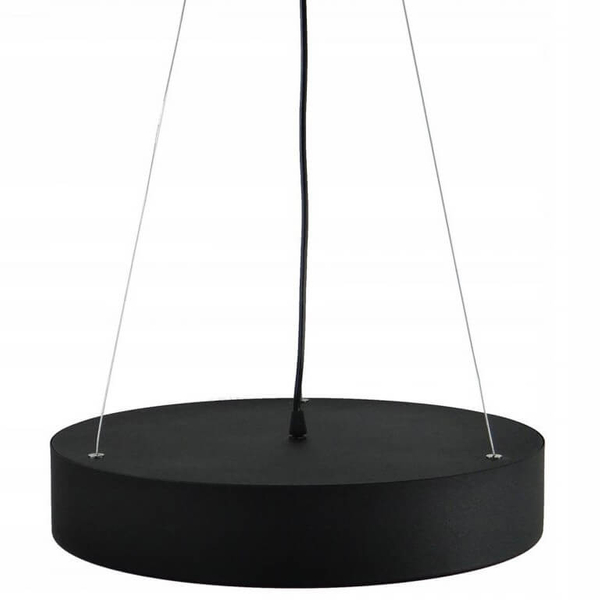 Wisząca lampa okrągła Cleo 137623690241 Team jadalniana nad stół czarna