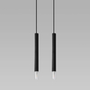 Czarna lampa wisząca SL.0961 minimalistyczne tuby do salonu