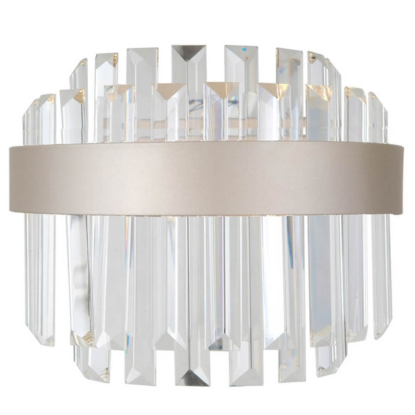 Ścienna lampa Horna WL-34386-1-CH-CL LED 8W 3000K szampański przezroczysty