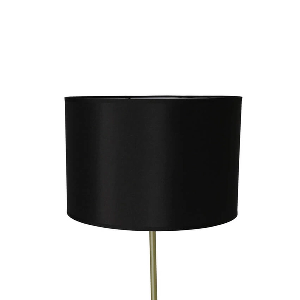 Elegancka lampa podłogowa Tegola do sypialni czarna złota