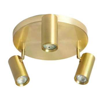 Punktowa lampa sufitowa Estetica ABR-LPC-Z-3XGU10 Abruzzo metalowa złoty