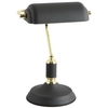 Gabinetowa lampa vintage Roma na biurko czarna złota