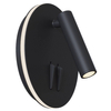 Regulowana LAMPA kinkiet IOS 176 C176-WL-01-6W-B Maytoni ścienna OPRAWA metalowa LED 6W 3000K tuba czarna