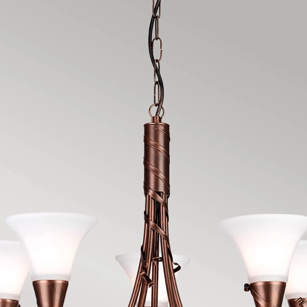 Jadalniana lampa wisząca EM5-COPPER vintage miedziana