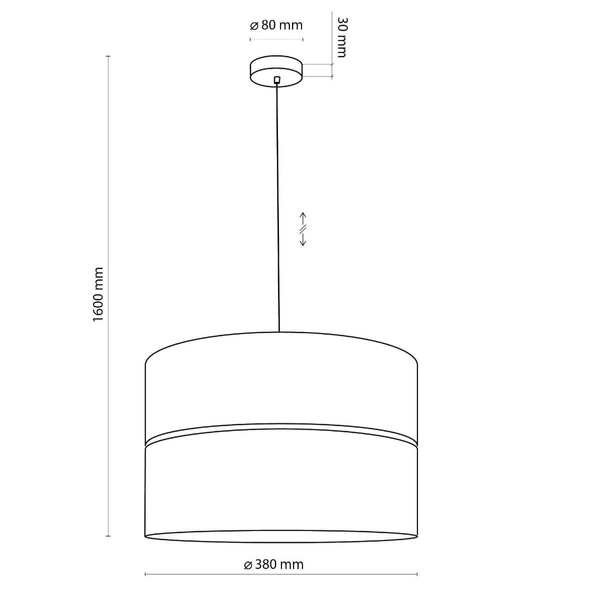 Ażurowa lampa wisząca NICOL 4799 TK Lighting nad wyspę brązowa czarna
