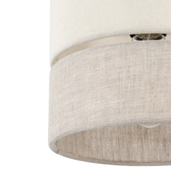 Ekologiczna lampa zwisająca Eco 5770 tuba sosna lniany beżowy