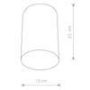 Downlight LAMPA sufitowa POINT PLEXI L 6530 Nowodvorski metalowa OPRAWA spot tuba czarna