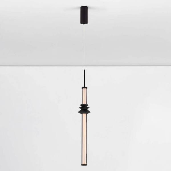 Zwisowa lampa tuba URUBICHA LE44688 LED 7W 3000K podłużna czarna