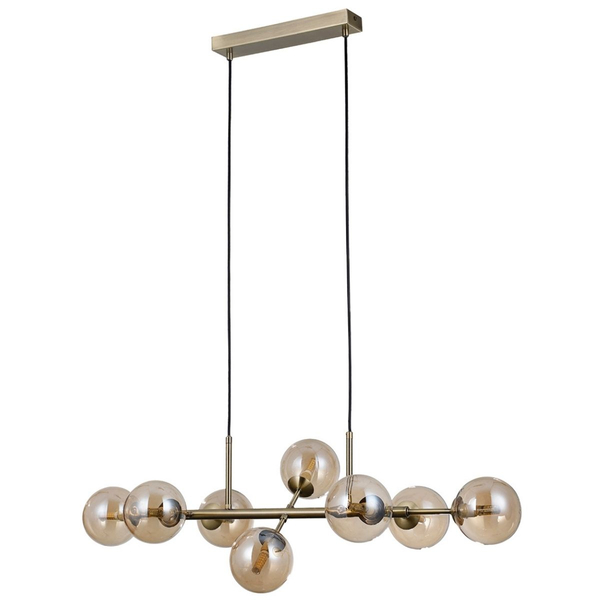 Nowoczesna lampa wisząca Erimida PND-2244-8A-AB Italux molekuły antyczny brąz