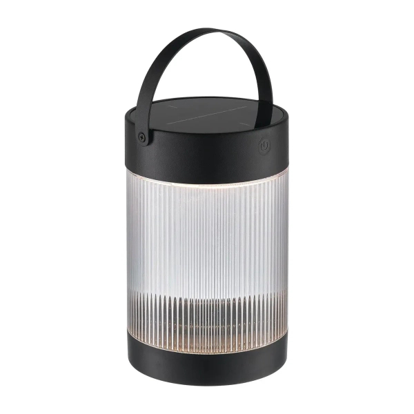 Lampka stołowa solarna tuba Coupar 2518215003 IP44  ściemnialna czarny