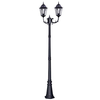 Stojąca LAMPA zewnętrzna Lozana K-7006A2/2 Kaja metalowa OPRAWA ogrodowa klasyczna latarnia masztowa IP44 czarny