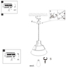 Industrialna LAMPA wisząca GÜNTHER 15366S Globo retro OPRAWA metalowy ZWIS loftowy czarny