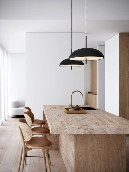 Lampa wisząca nad wyspę Versale 2220053003 DFTP kopuła czarna