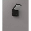 Ogrodowy kinkiet elewacyjny FISS czarny W0472 1xLED 20W 3000K IP65 z czujnikiem ruchu