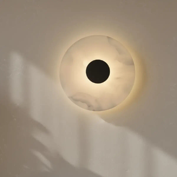 Ledowy kinkiet na ścianę Dalinia WL0114-BK LED 8W 3000K okrągły czarny