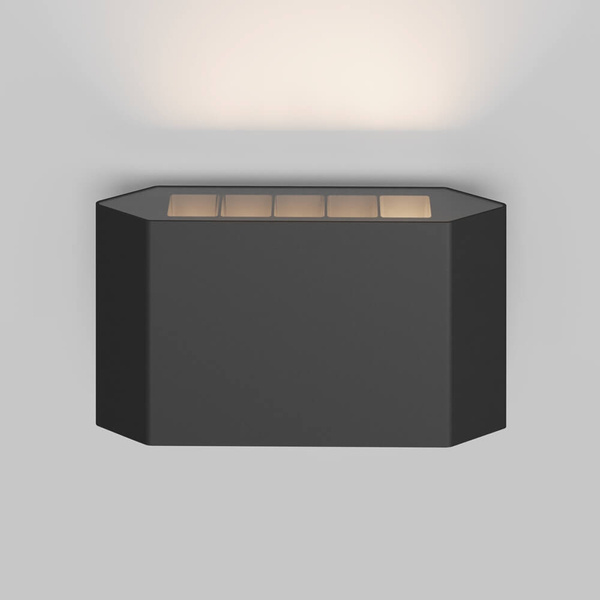 Kinkiet ścienny zewnętrzny Pull O412WL-L5GF3K IP54 LED 5W 3000K grafitowy