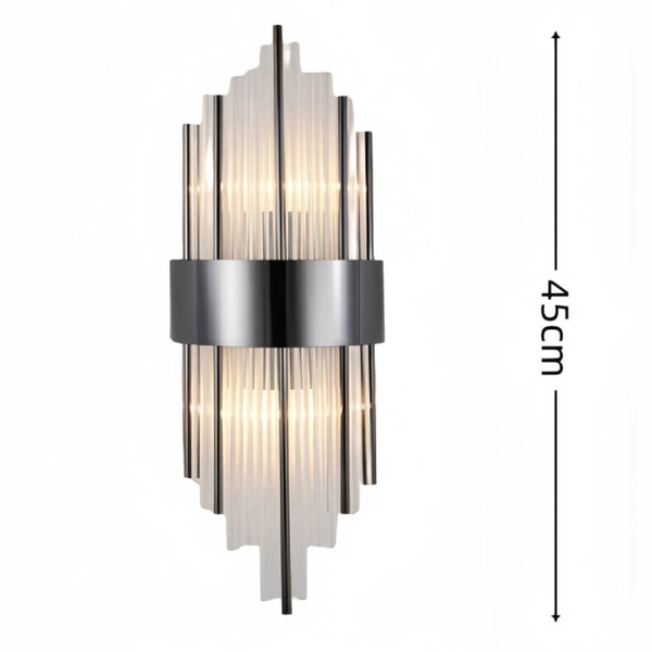 Naścienna lampa do gabinetu Otto CGOTTO-BLACK-45 Copel góra-dół czarny przezroczysty