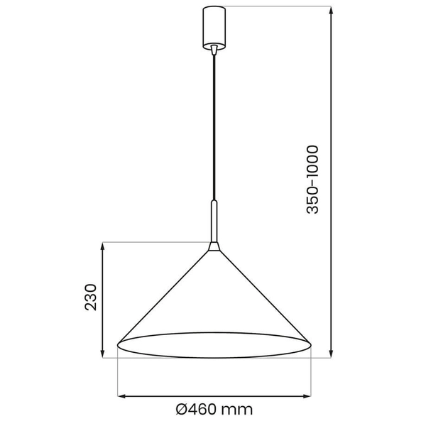 Pojedyncza lampa wisząca Capital MLP0954 Milagro zwieszana miedziana