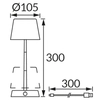 Biurkowa lampka Smart 04631 LED 1W 4000K z włącznikiem biała