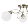 Klasyczna lampa sufitowa 8964/3 21QG kryształki mosiądz
