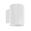 Kinkiet LAMPA ścienna SONIA 03958 Ideus okrągła OPRAWA metalowa tuba loft biała