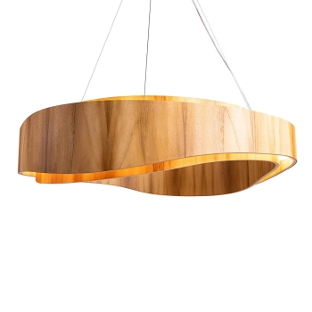 Zwieszana lampa Horizon QN-HORIZON-RING-LED-80-TEAK LED 58W 3000K brązowy
