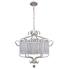 Żyrandol LAMPA wisząca RINALDO PND-33057-6-CH.S Italux OPRAWA glamour z kryształkami ZWIS na łańcuchu srebrny szampański