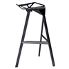 Nowoczesny hoker Split Premium BS-363.BLACK czarny minimalistyczny