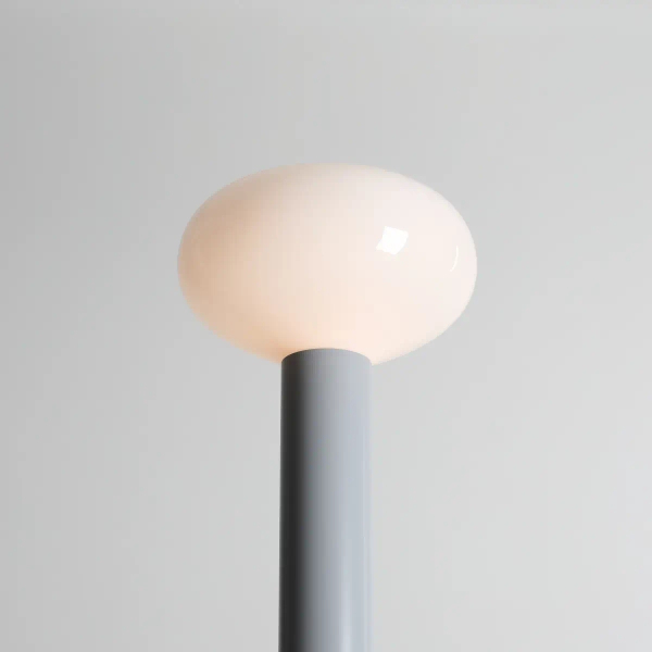 Podłogowa lampa skandynawska Flo Floor Grey 7000A22_M szara
