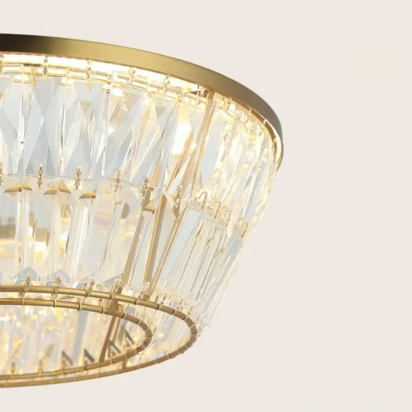 Salonowa wisząca lampa 23048 LED 55W 3000K glamour mosiądz
