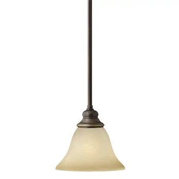 Zwisowa lampa pojedyncza Cello HK-CELLO-P-A Hinkley klosz szklany brązowy