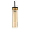 Szklana lampa wisząca Malika 1 PL0140-1 Yaskr złota czarna miodowa