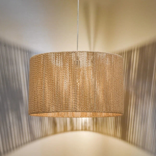 Wisząca lampa ekologiczna Keona KEO6529 boho naturalna brązowa