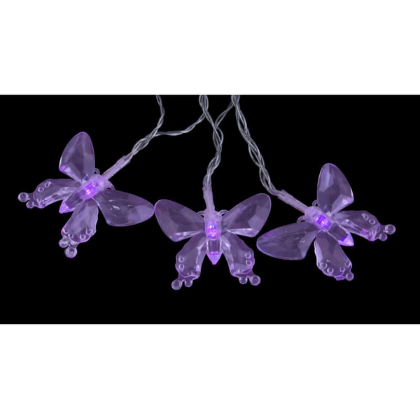 Solarna dekoracja motylki 4,6m 33706-10 Globo 10 LED RGB 0,06W multikolor