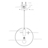 Loftowa LAMPA wisząca PUERTO LP-004/1P M BK Light Prestige skandynawska OPRAWA szklany ZWIS kula ball przezroczysta czarna