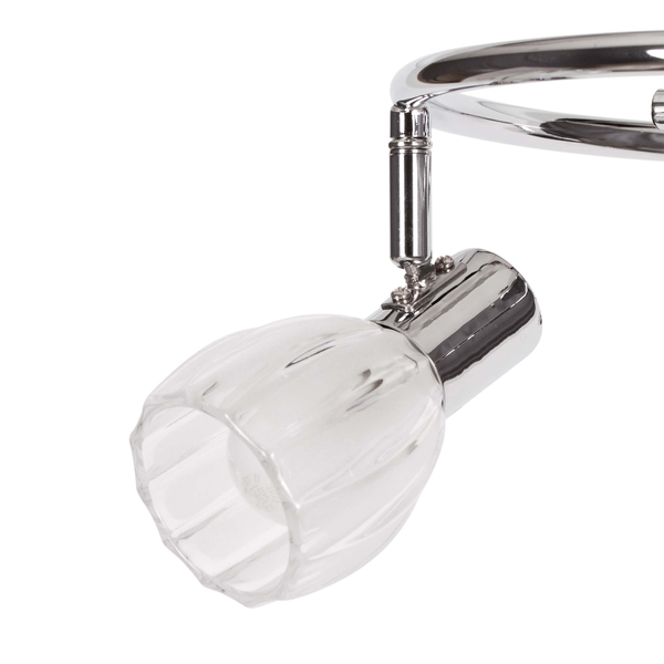 Lampa sufitowa Embo K-8001/3G z regulowanymi kloszami chrom
