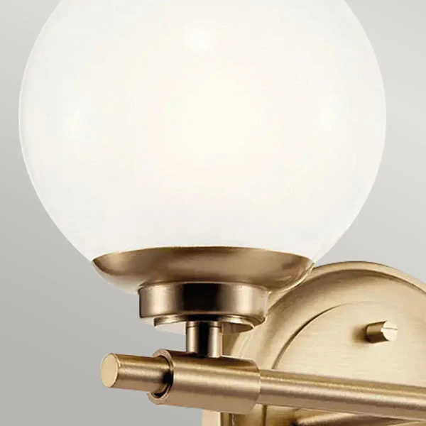 Naścienna lampa nad lustro Benno KL-BENNO2-CPZ IP44 mosiądz