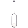 Lampa wisząca jadalniana Parva K-5100 Kaja kula ball biała czarna