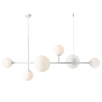 Wisząca lampa nowoczesna DIONE 1092K Aldex modernistyczny żyrandol biały
