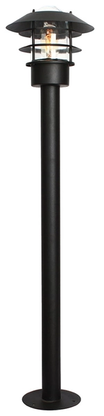 Lampa stojąca zewnętrzna słupek HELSINGOR-BOL-BK Elstead czarna