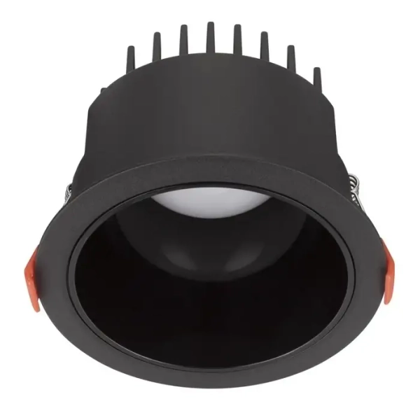 Okrągła lampa sufitowa wpustowa ARAMIEL LE65120 20W 3000K czarna