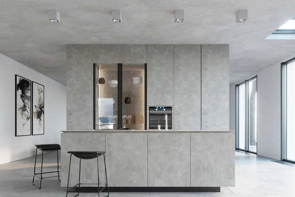 Spot LAMPA sufitowa SL.0646 betonowa OPRAWA downlight kostka cube szara