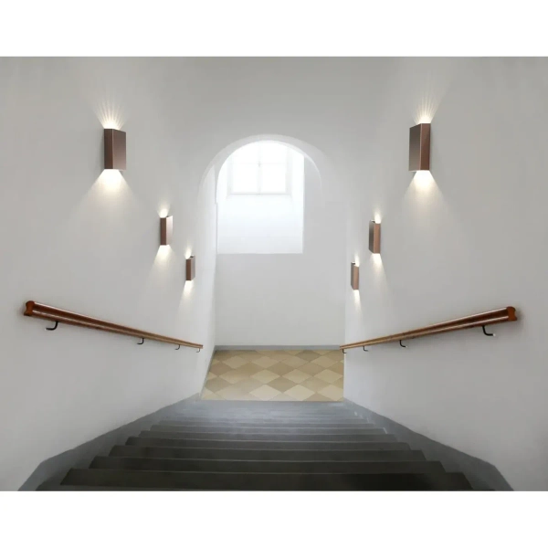 Zewnętrzny kinkiet ścienny Fold 2019051030 LED 10,4W 3000K IP54 miedziany