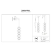 Metalowy kinkiet ścienny Golden Cage MOD216WL-L10G3K LED 17W 3000K złoty