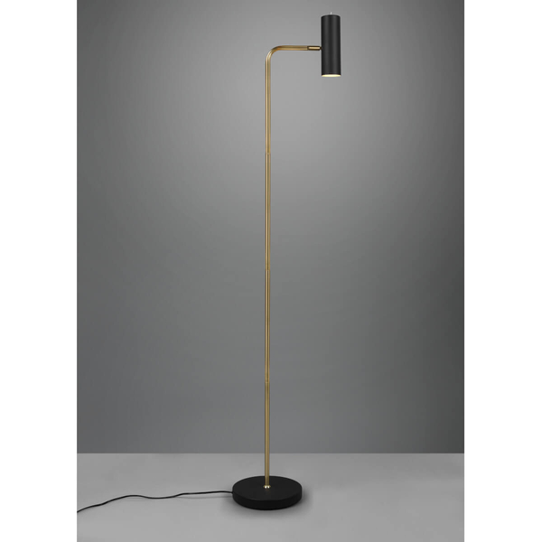 Lampa podłogowa sypialniana VANTOS DL108412400 Trio sopel czarna złota