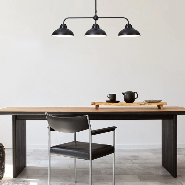 Industrialna lampa wisząca Dragan 5309 czarna do sypialni metalowa