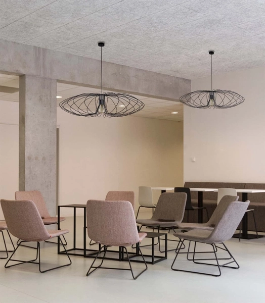 Lampa wisząca Tizi K-3408 CZARNY z drucianym kloszem