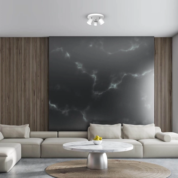 Regulowana lampa sufitowa Dixie do gabinetu tuby białe